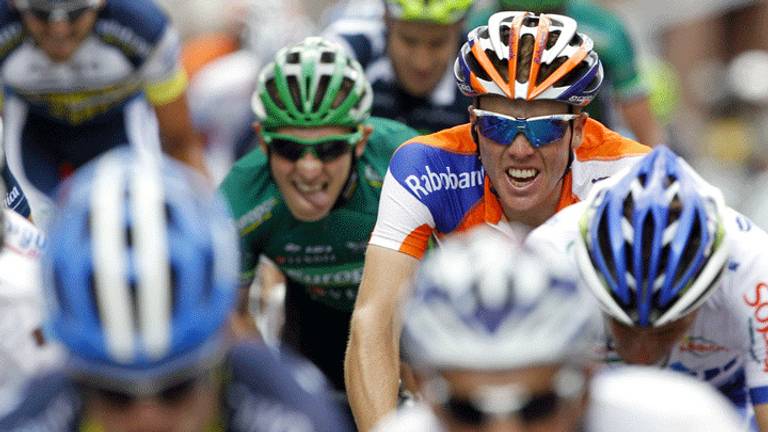 Steven Kruijswijk in de Tour, etappe 1