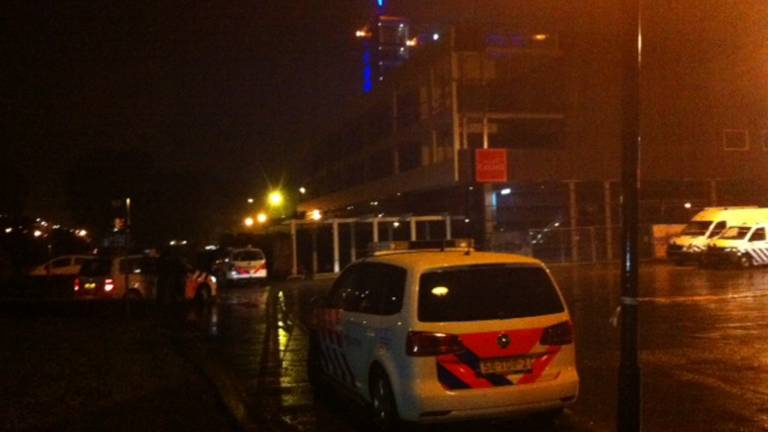 Politie bij het overvallen casino