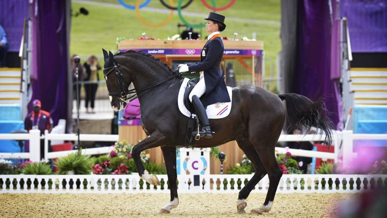 Anky van Grunsven tijdens de Olympische Spelen van Londen