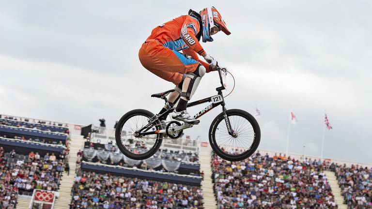 Raymon van der Biezen tijdens de Spelen van Londen (Foto: ANP)