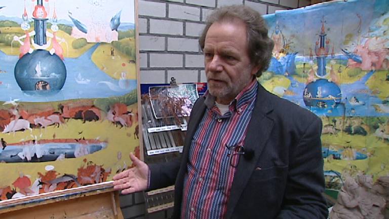 Kunstschilder Henk Groenendaal Uit Den Dungen Studeert Al Vier Jaar Op Tuin Der Lusten Omroep Brabant
