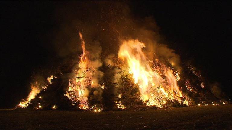 Paasvuur in Westerbeek. Archieffoto: Omroep Brabant