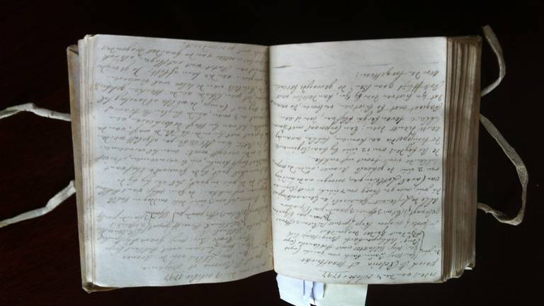 Het dagboek van de bejaarde Zweedse baron (foto: gemeente Bergen op Zoom)