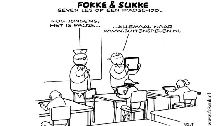 Wonderbaar Fokke en Sukke kunnen niet stoppen met iPad-scholen af te zeiken EW-52