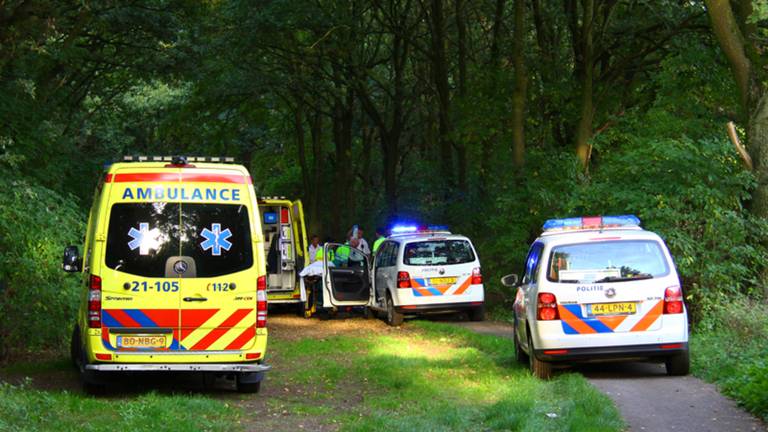 Mountainbiker gewond (foto: Charles Mallo/SQ Vision)