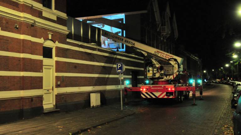 Hoogwerker van de brandweer