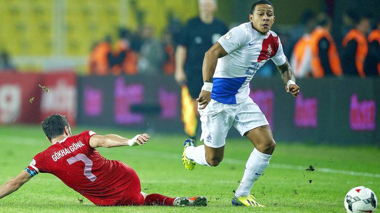 Memphis Depay in Oranje (foto: VI Images)