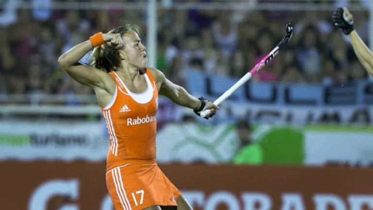 Maartje Paumen was weer op dreef (Foto: ANP)