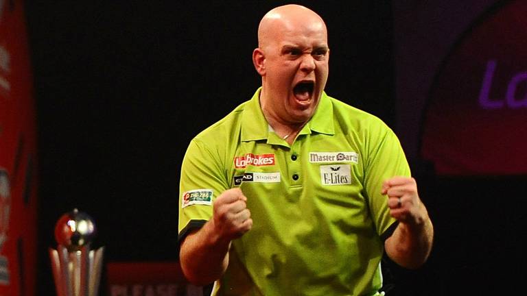 Michael van Gerwen blijft winnen. (foto: VI Images)