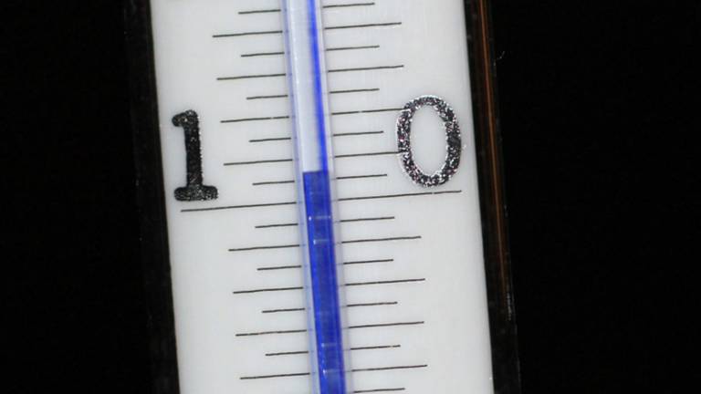 De thermometer kwam net onder de nul uit (archieffoto).
