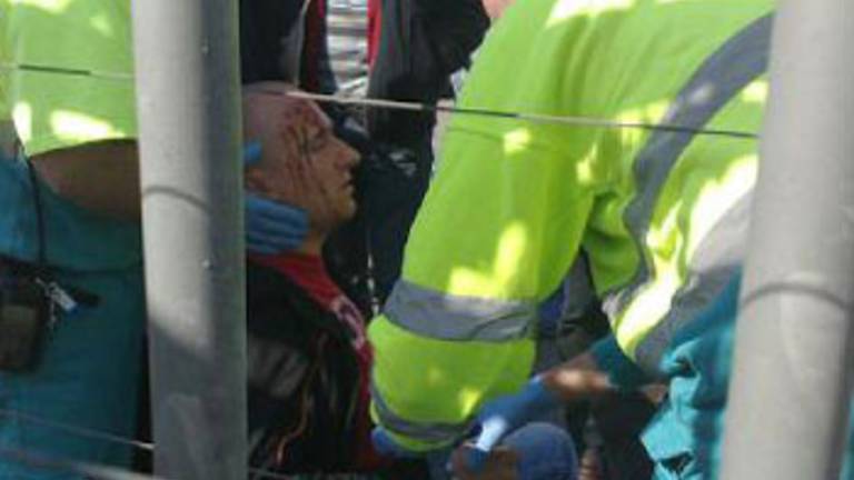 Bij de staking in 2009 raakten twee chauffeurs gewond. 