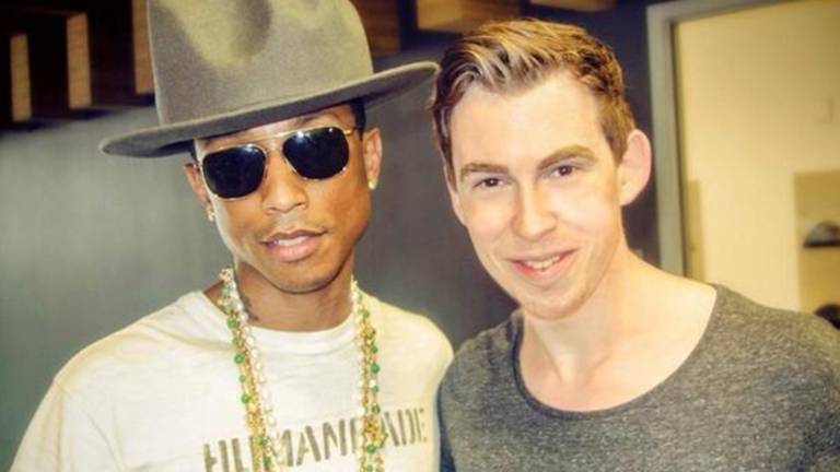 Pharrell en Hardwell (bron: @HARDWELL / Twitter)