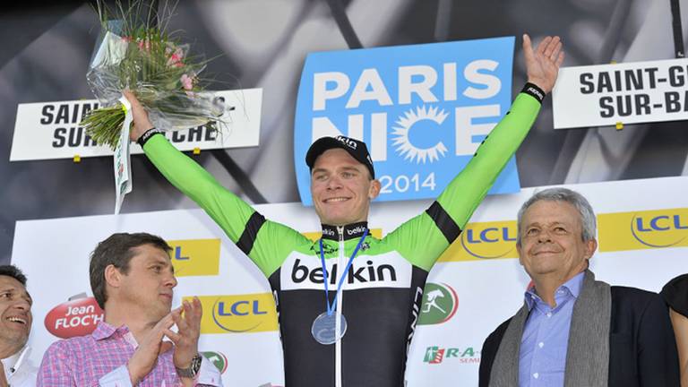 Moreno Hofland wint tweede etappe (foto: Belkin Pro Cycling Team)