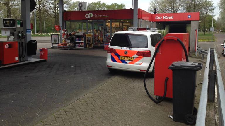 Weer overval bij Texaco (foto: Hans van Hamersveld)