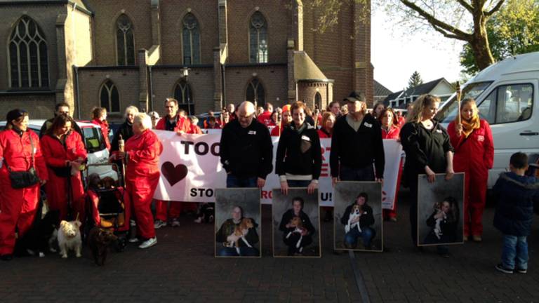 Protest in Escharen (foto: Marco van den Broek / SQ Vision)