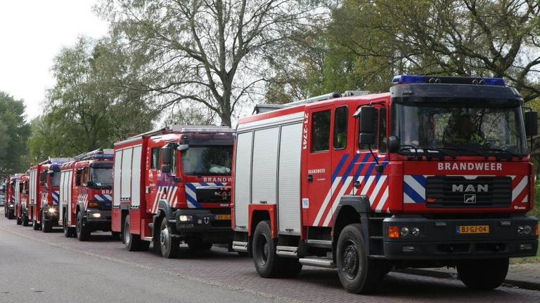 Brandweer Brabant helpt bij blussen Veluwe