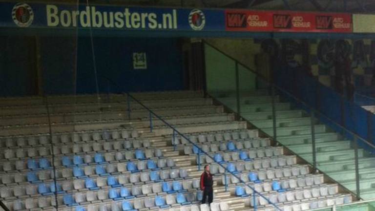 De enige supporter in uitvak