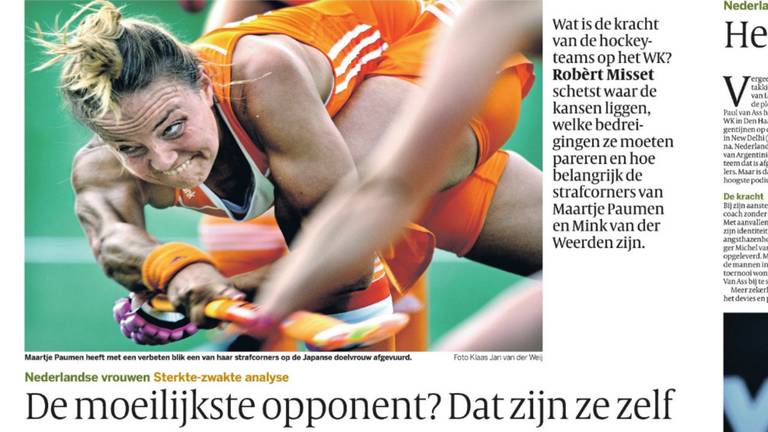 De foto van Maartje Paumen in De Volkskrant