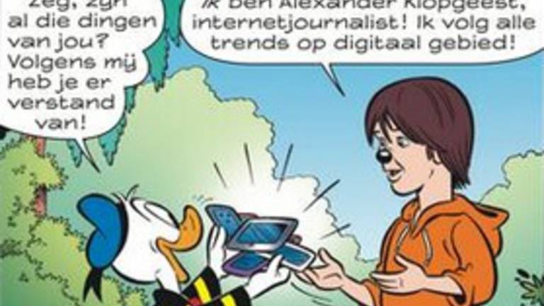 Alexander Klöpping in strip Donald Duck