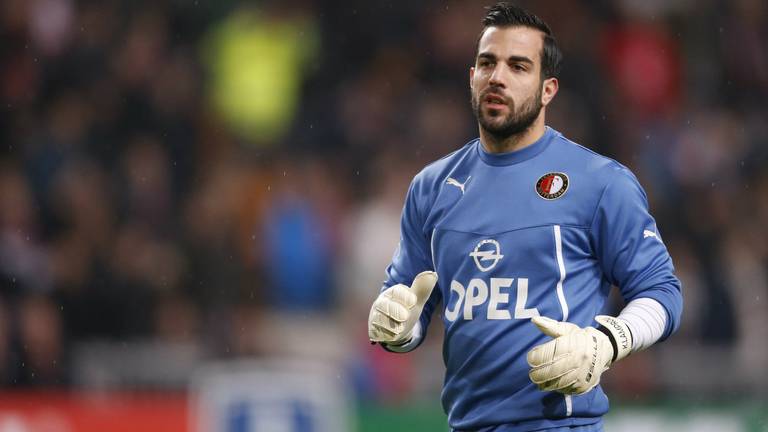 Lamprou in het Feyenoord-shirt (foto: VI Images)