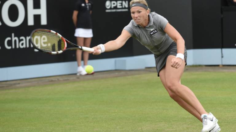 Michaëlla Krajicek kwam niet ver in Rosmalen dit jaar (Foto: Henk van Esch)