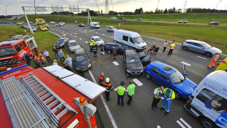 Ongeluk A2 (foto: Rico Vogels/SQ Vision)