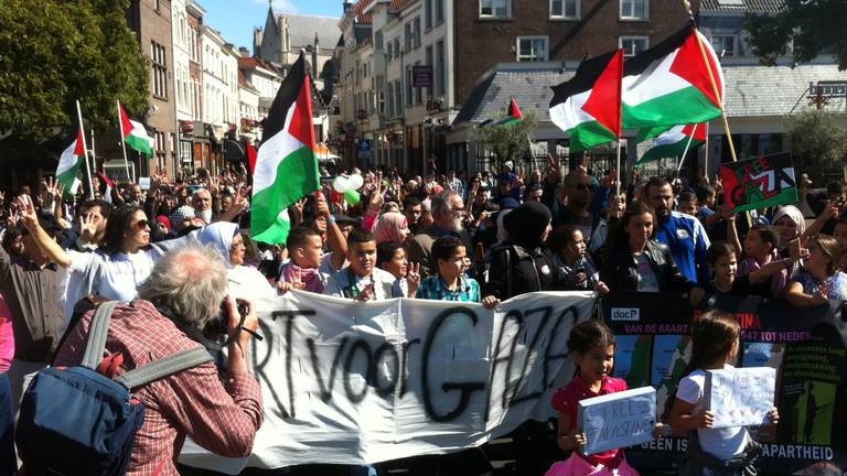 Pro-Gaza demonstratie in Breda verloopt zonder problemen