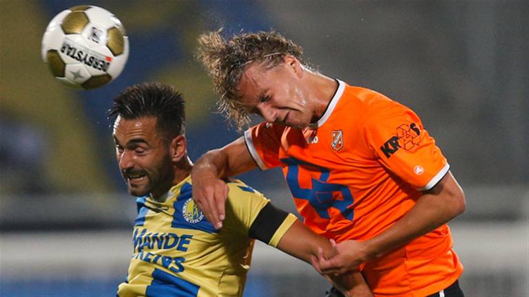 RKC'er Peter Jungschläger na verloren wedstrijd tegen FC Volendam