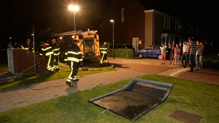 Waterleiding geknapt (foto: Joes van Wanrooij / Stuve Fotografie)