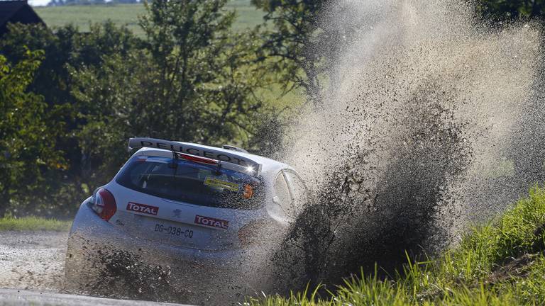 Kevin Abbring uit Son in actie (foto: Peugeot)