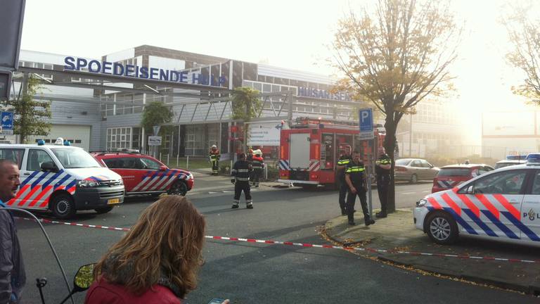 Brand in de nieuwbouw van het verloskundig centrum van het Lievensberg Ziekenhuis in Bergen op Zoom