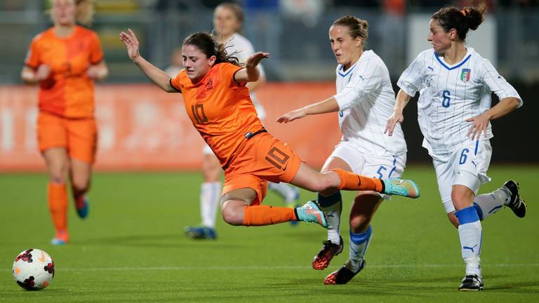 Danielle van de Donk in Oranje (foto: VI Images).