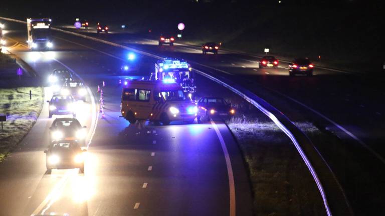 Man aangereden op A50 bij Nistelrode (Foto: AS Media)