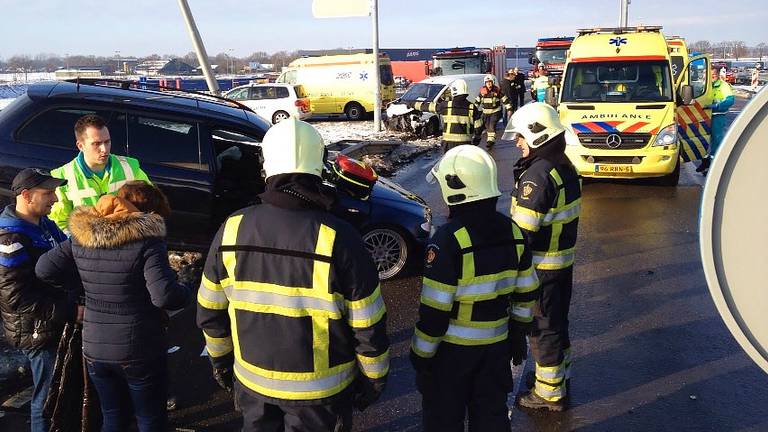 Ongeval N284: zwangere vrouw betrokken (foto: SQ vision)