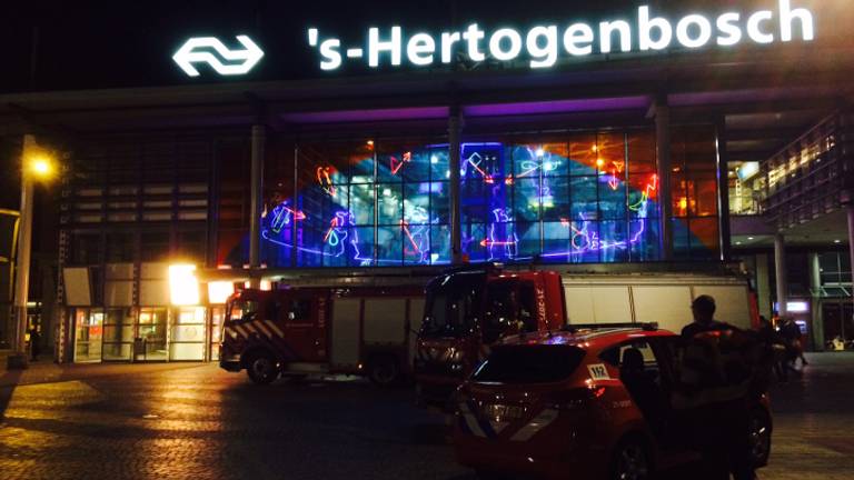 Hulpdiensten op station Den Bosch (foto: Sander van Gils / SQ Vision)