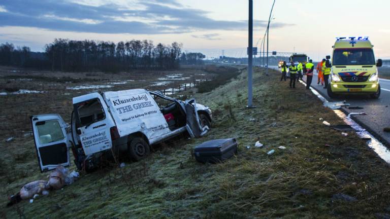 Hoe het ongeluk kon gebeuren, is nog onduidelijk. (Foto: Sander van Gils/SQ Vision)