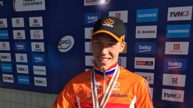 Godrie was blij met zijn bronzen medaille. (Foto: Job van der Zon)