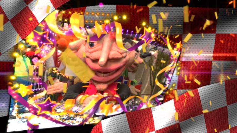 Carnaval vierend Krullendonk (Heesch) in zak en as, pak en steek van raad van elf gestolen