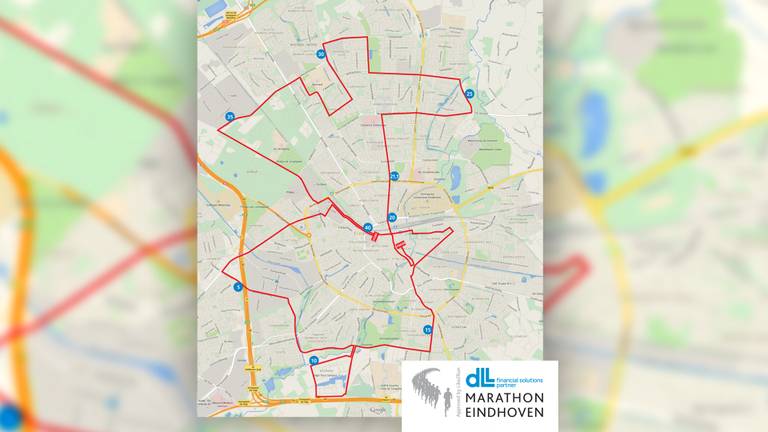 Route marathon Eindhoven 2015