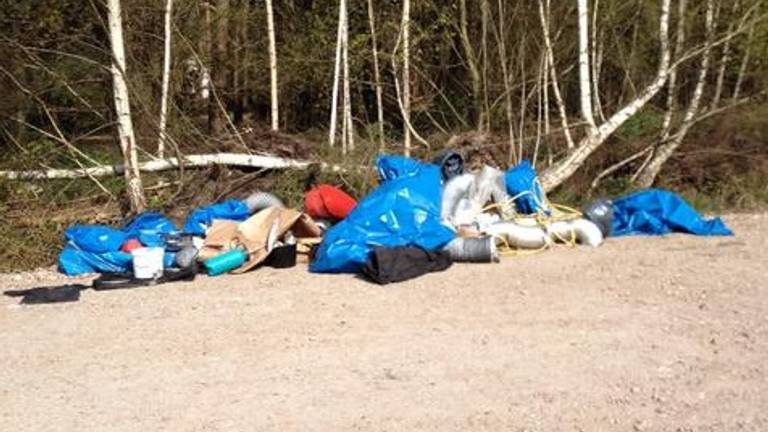 Alweer drugsafval in Bergeijk (foto: Handhavingsteam Buitengebied)