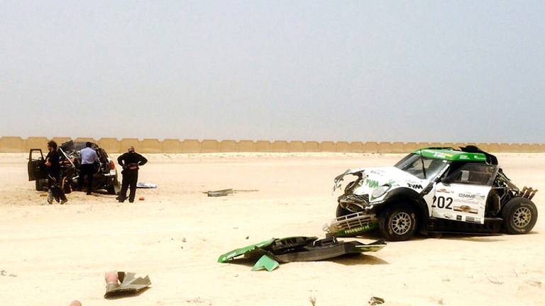 MINI gecrasht (foto: Van Loon Racing)