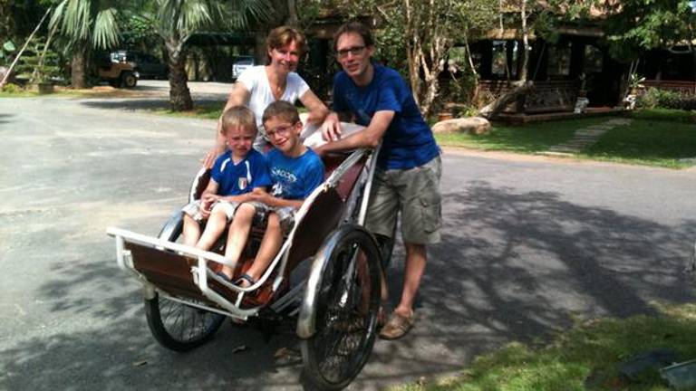 De zus van Hans van Gastel met haar gezin (foto: Twitter Hans van Gastel).