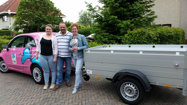 Robert Tink maakt de stichting gelukkig. (Foto: Stichting Kinderdroomwens