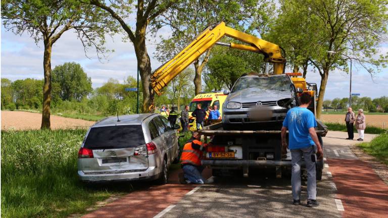 Bij het ongeluk raakte nieman d gewond. (Foto: Charles Mallo/SQ Vision).