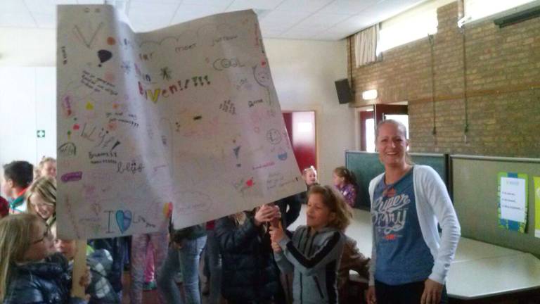 Protest voor Juf Manon 