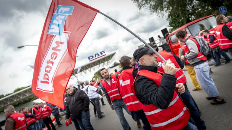 24-uursstaking bij DAF Trucks in Eindhoven (foto: ANP)