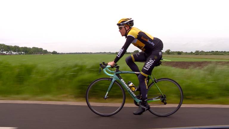 Steven Kruijswijk aan het trainen