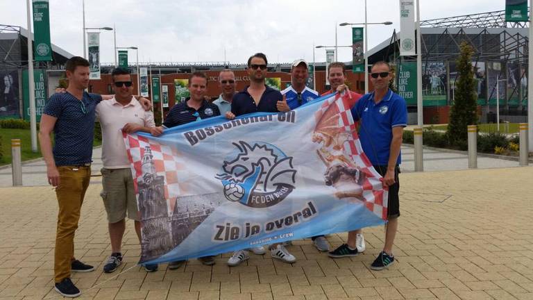 Fans van FC Den Bosch zijn ook in Schotland. (Foto: Otto Klok)