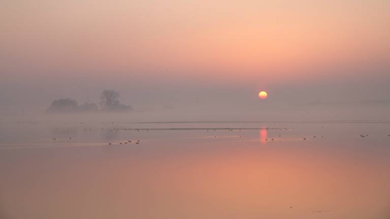 De vakjury koos voor deze zonsopgang. (foto: Liesbeth Flohil)