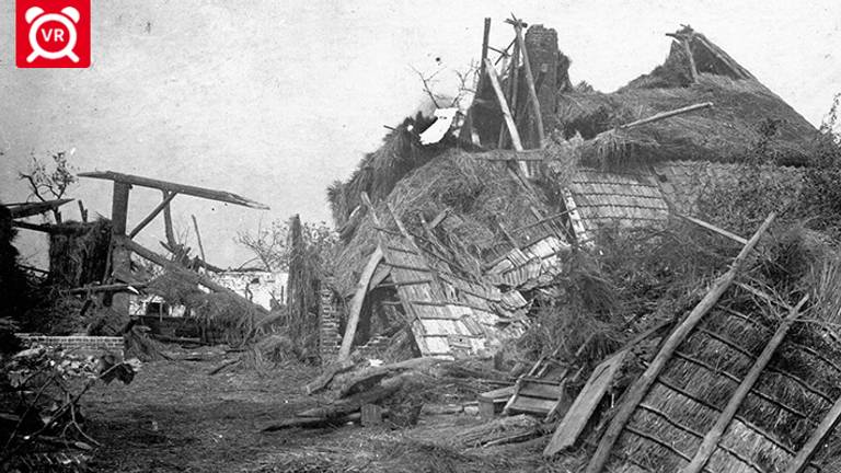 De tornado richtte veel schade aan